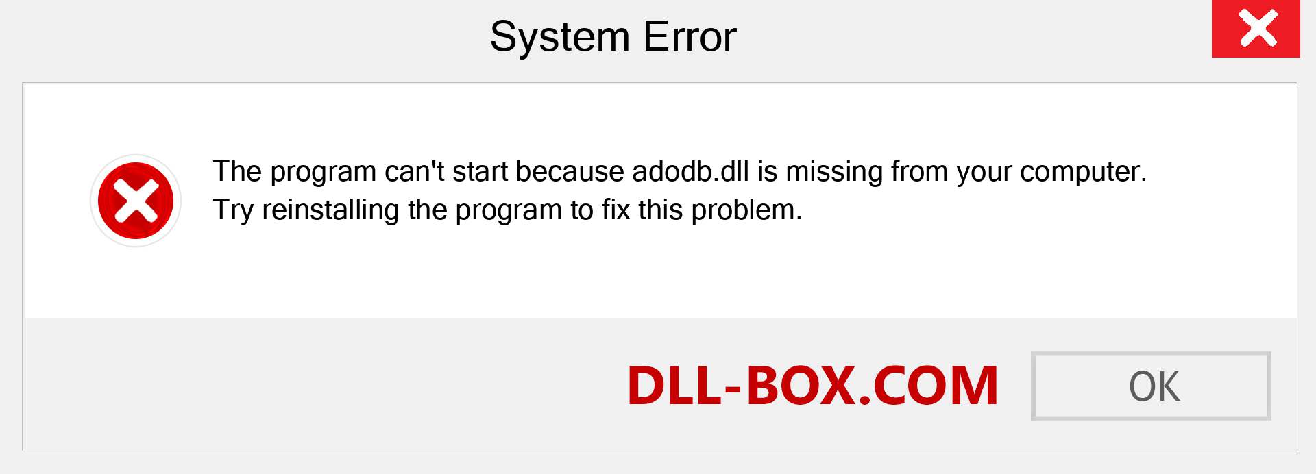  adodb.dll file is missing?. Download for Windows 7, 8, 10 - Fix  adodb dll Missing Error on Windows, photos, images